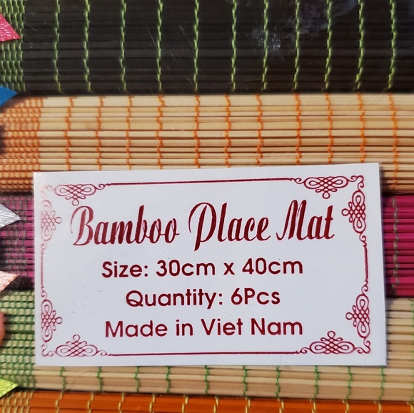 Bamboo placemats - Picture 4 of 4